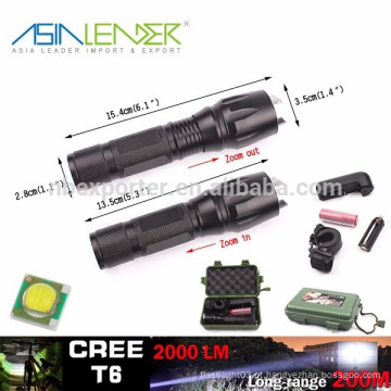 T6 / 10W-2000 Lumens, 135g, BT-4764 Lanterna LED Tático